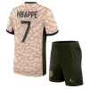 Camisola Paris Saint-Germain Mbappé 7 Jordan Criança 4º Equipamento 2023-24 Manga Curta